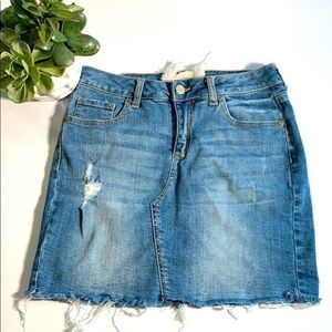 💗Altar’d state deconstructed denim skirt